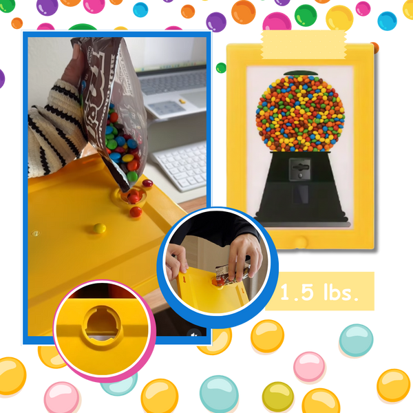Wall Mount Candy Frame Dispenser With Photo Frame And Large Capacity