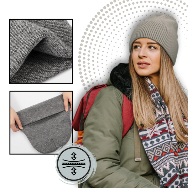 Satin Lined Knit Beanie For Hair Protection And All Day Warmth