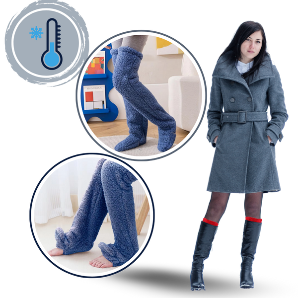 Thermal Fuzzy Socks With Enhanced Warmth And Non Slip Grip