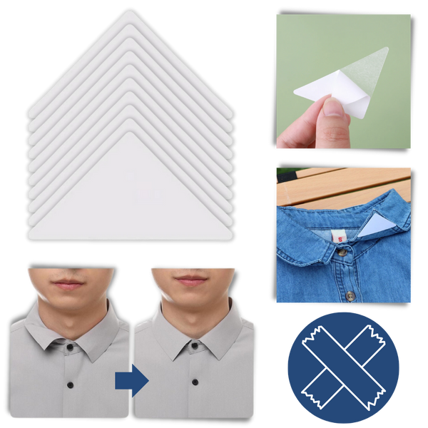 Wash Resistant Invisible Collar Sticker For Crisp Look All Day