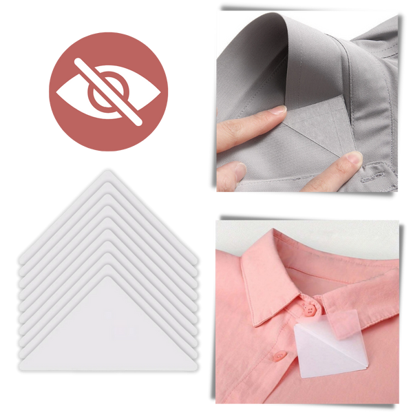 Wash Resistant Invisible Collar Sticker For Crisp Look All Day