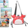 Crab Print Waterproof Beach Bag For Kids Lightweight Tote