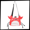 Crab Print Waterproof Beach Bag For Kids Lightweight Tote