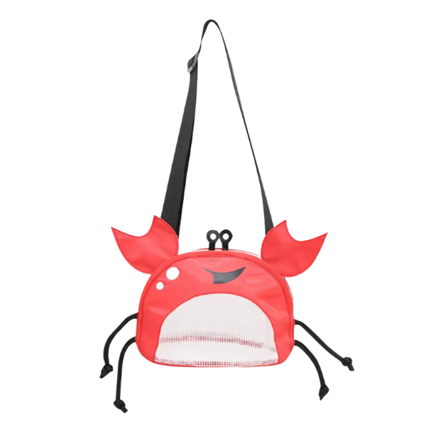 Crab Print Waterproof Beach Bag For Kids Lightweight Tote