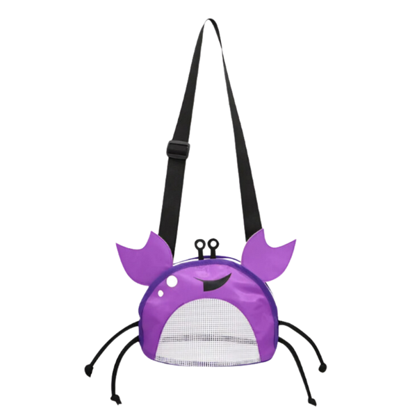 Crab Print Waterproof Beach Bag For Kids Lightweight Tote