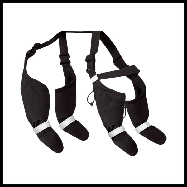 Waterproof Dog Boots With Adjustable Suspenders For All Weather Comfort