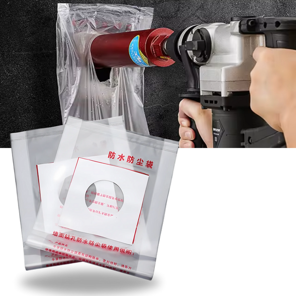 Drill Dust Containment Bags Waterproof For Clean Stable Workspaces