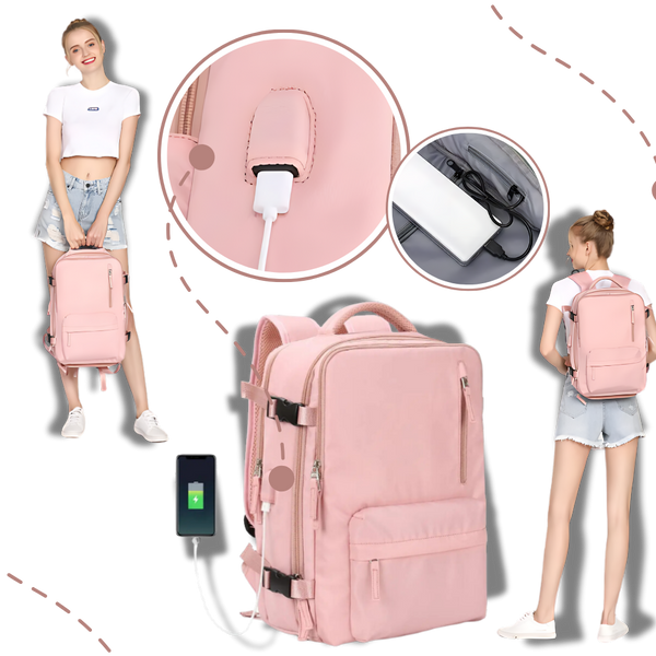 Premium Travel Backpack With USB Charging And Anti Theft
