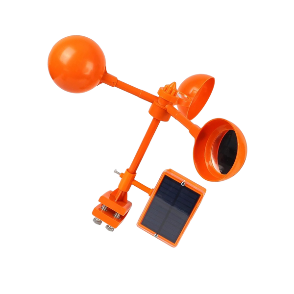 Wind Reflector Bird Repellent With Solar Sound Deterrent