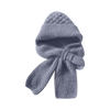 Windproof Knit Hooded Hat With Built In Scarf And Ear Protection