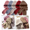 Windproof Knit Hooded Hat With Built In Scarf And Ear Protection