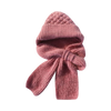 Windproof Knit Hooded Hat With Built In Scarf And Ear Protection