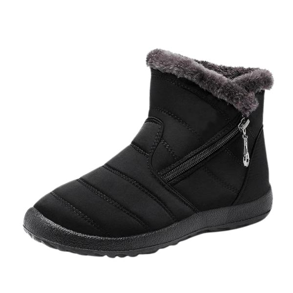 Women's Insulated Waterproof Snow Boots With Plush Lining