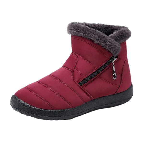Women's Insulated Waterproof Snow Boots With Plush Lining