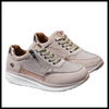 Sparkling Crystal Accent Wedge Sneakers For Added Height And Glamour