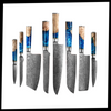 Riviera Maya 67 Layer Damascus Steel Japanese Knives For Precision Cutting