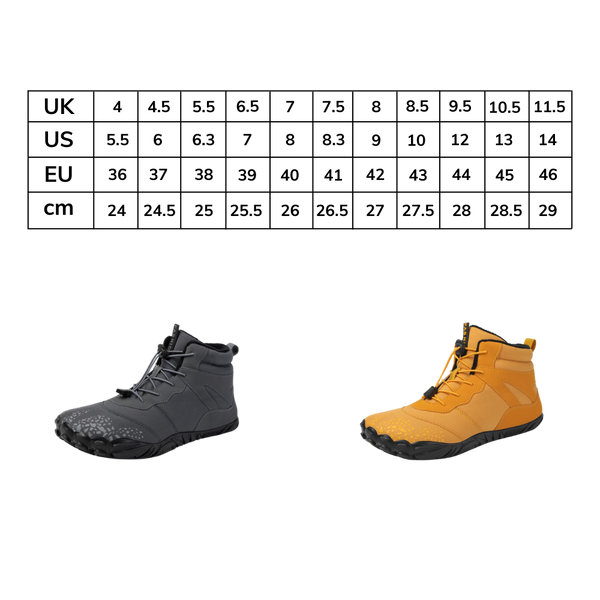 Waterproof Hiking Shoes With Zero Heel For Natural Comfort