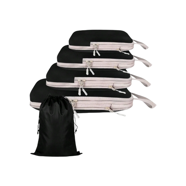 Zip Compression Luggage Organizer For Space Saving And Easy Packing