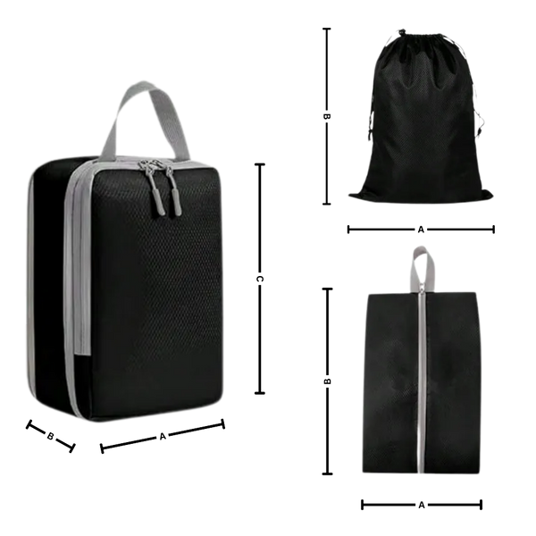 Zip Compression Luggage Organizer For Space Saving And Easy Packing