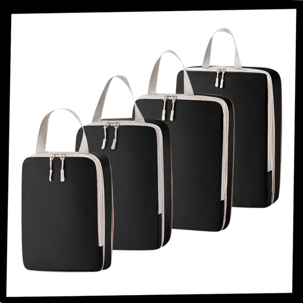 Zip Compression Luggage Organizer For Space Saving And Easy Packing