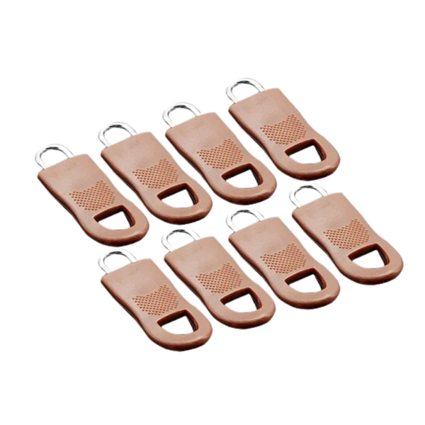 8-Piece Zipper Pull Replacement Set For Easy Jacket And Bag Repairs