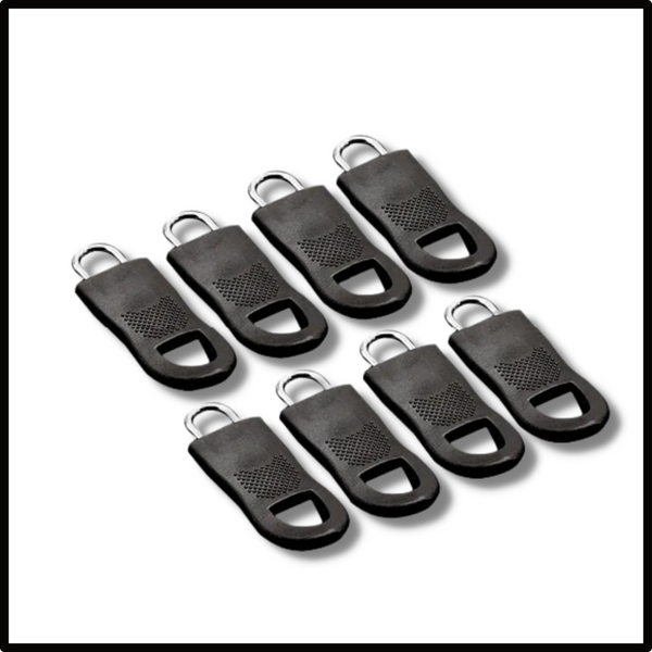 8-Piece Zipper Pull Replacement Set For Easy Jacket And Bag Repairs