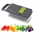 Eight In One Mandoline Slicer With Seven Sharp Blades For Precise Prep