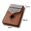 17 Key Kalimba Thumb Piano With Mahogany Finish And Easy Tuning