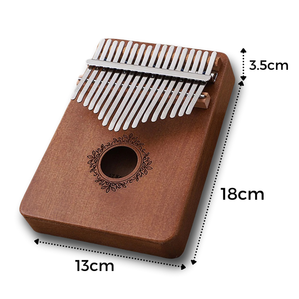 17 Key Kalimba Thumb Piano With Mahogany Finish And Easy Tuning