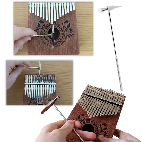 17 Key Kalimba Thumb Piano With Mahogany Finish And Easy Tuning
