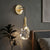 Crystal Pendant Light With Adjustable Cord And Polished Copper