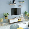 Elegant Metal Planters 2 Piece Set Indoor Outdoor Garden Decor