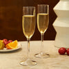 Premium Unbreakable Acrylic Champagne Flutes 4 Piece Clear Set