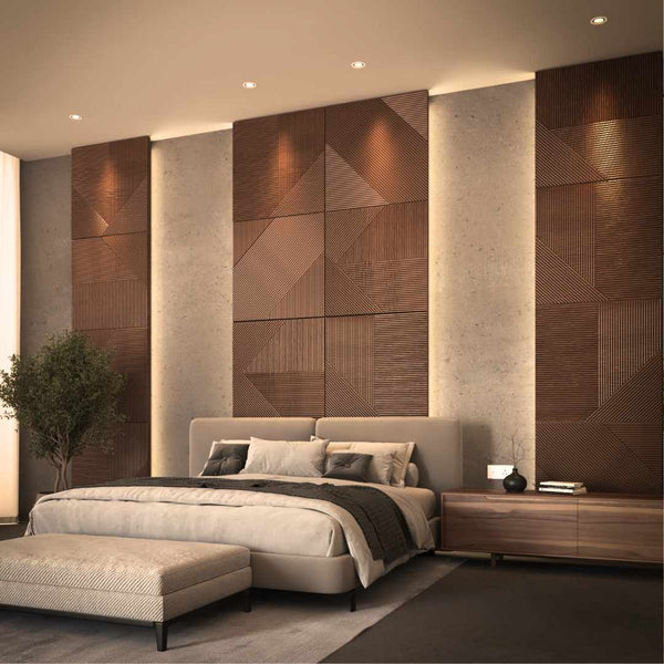 Premium 3D Faux Wood Wall Panels 4 Pack Waterproof Home Decor