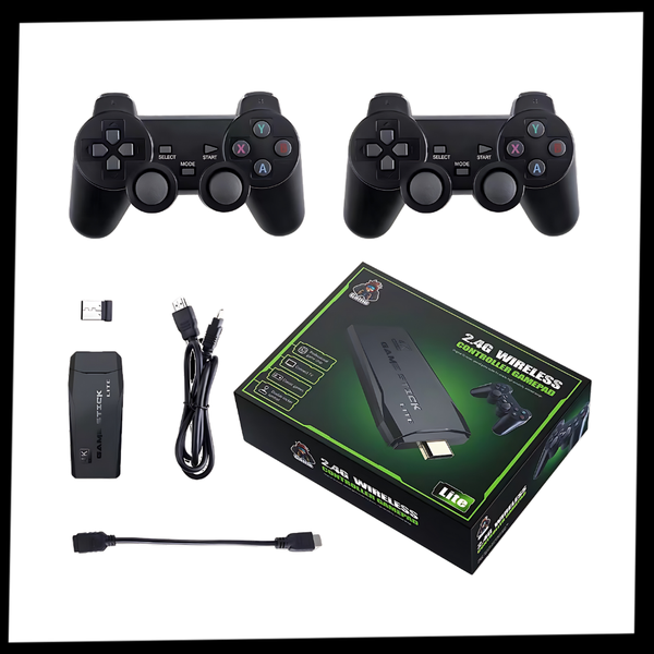 Retro Gaming Console With 20K Classics And Wireless Controllers
