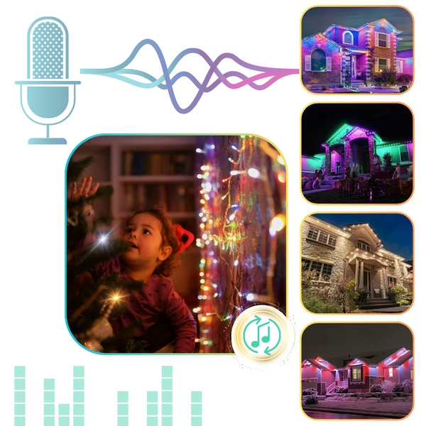 USB Powered Music Sync LED Lights For Ambient Mood Lighting