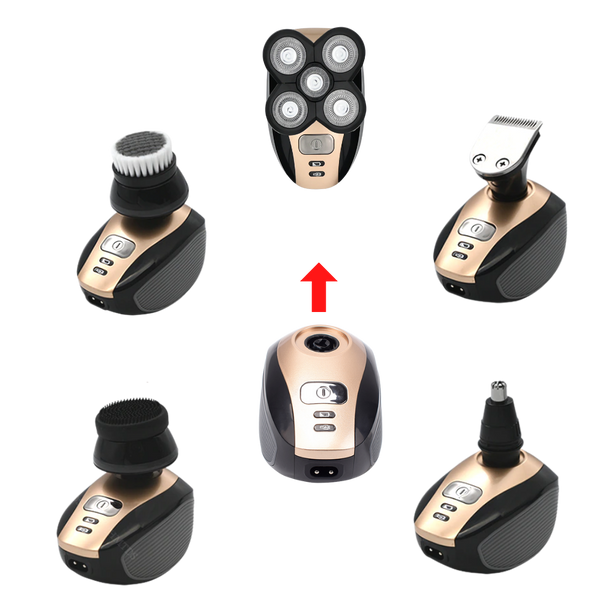 Compact Electric Shaving Tool With 5-In-1 Grooming For Smooth Shave And Skin Care