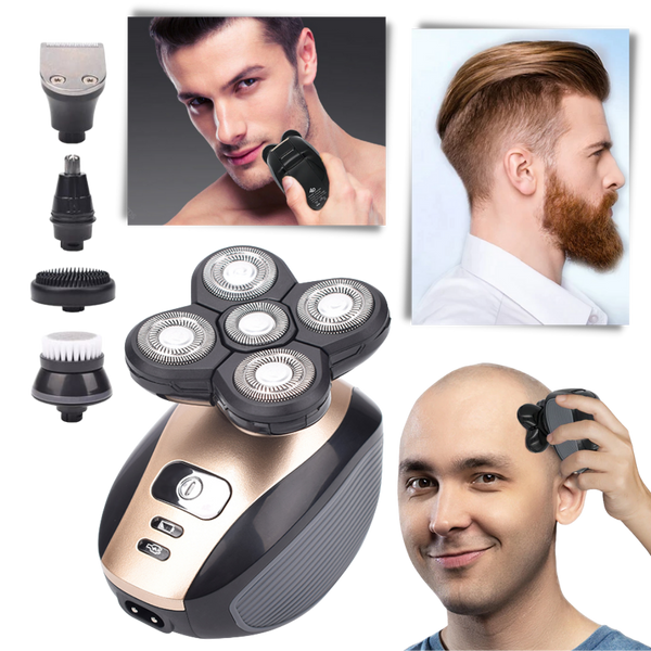 Compact Electric Shaving Tool With 5-In-1 Grooming For Smooth Shave And Skin Care