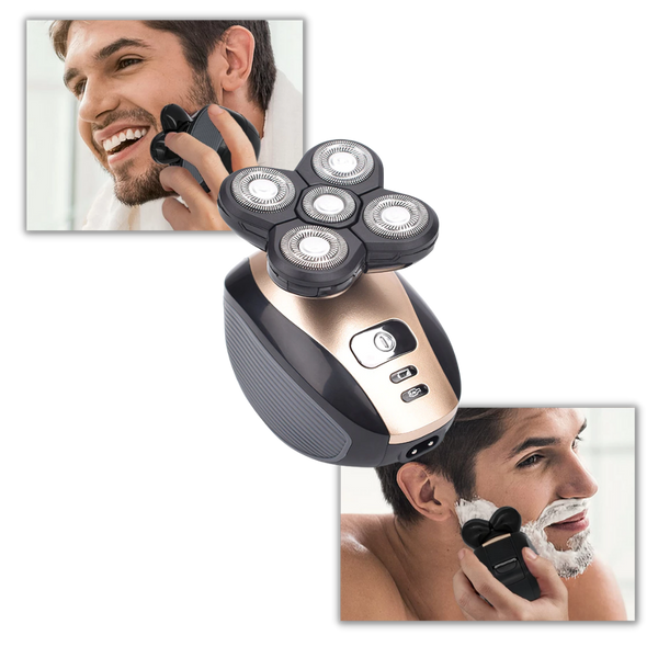 Compact Electric Shaving Tool With 5-In-1 Grooming For Smooth Shave And Skin Care