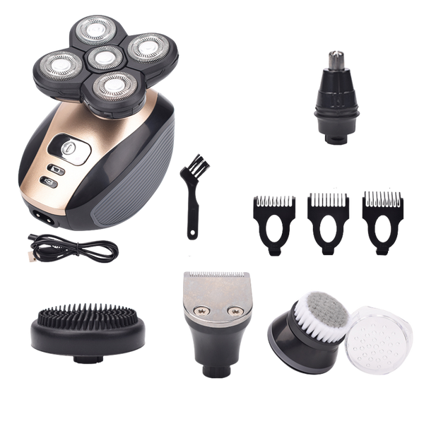 Compact Electric Shaving Tool With 5-In-1 Grooming For Smooth Shave And Skin Care