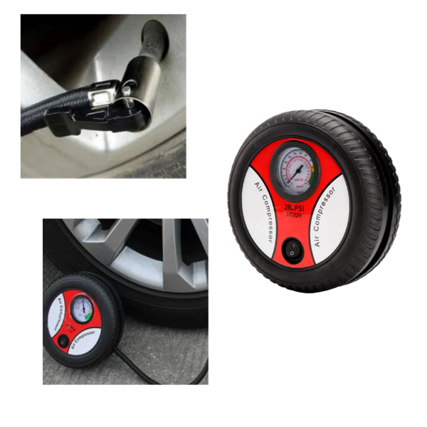 Portable Tire Inflator For Cars And Motorcycles Fast High Pressure Inflation