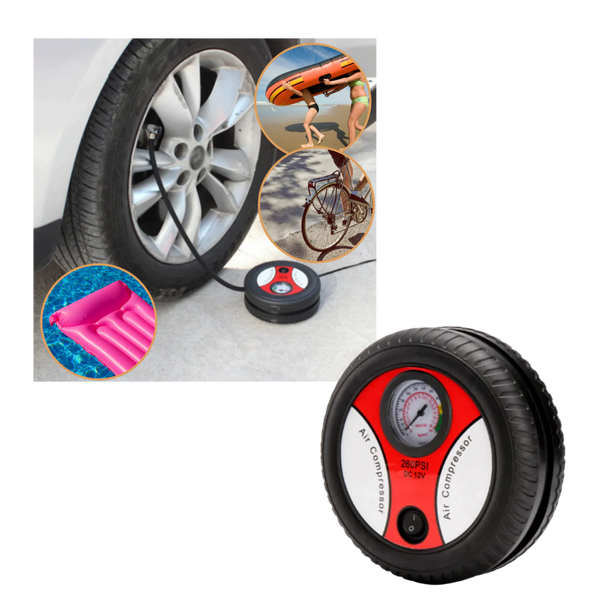 Portable Tire Inflator For Cars And Motorcycles Fast High Pressure Inflation