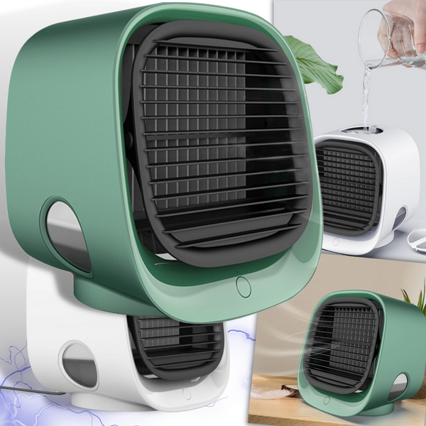 Compact USB Air Cooler With Humidifier For All Night Comfort