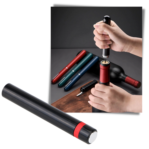 Air Pump Wine Cork Remover For Easy Portable Bottle Uncorking In Seconds