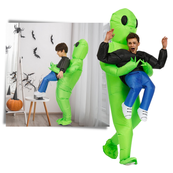 Air Blown Extraterrestrial Costume For Family Fun Durable And Easy To Wear