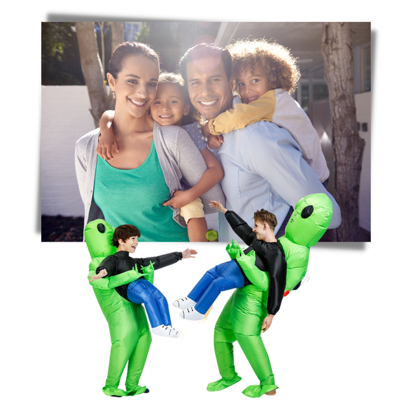 Air Blown Extraterrestrial Costume For Family Fun Durable And Easy To Wear