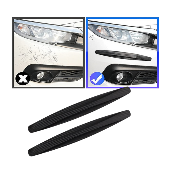 Two Pack Car Bumper Protectors For Scratch Resistant Front And Rear Bumpers