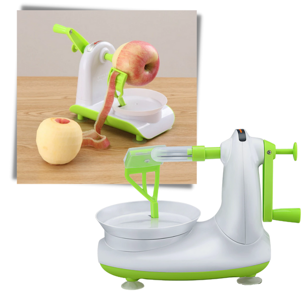 Manual Fruit Peeler With Built In Slicer For Quick Effortless Prep