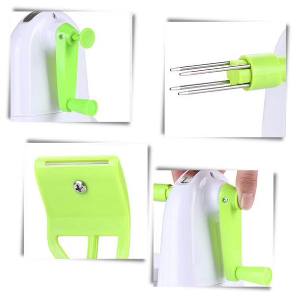 Manual Fruit Peeler With Built In Slicer For Quick Effortless Prep