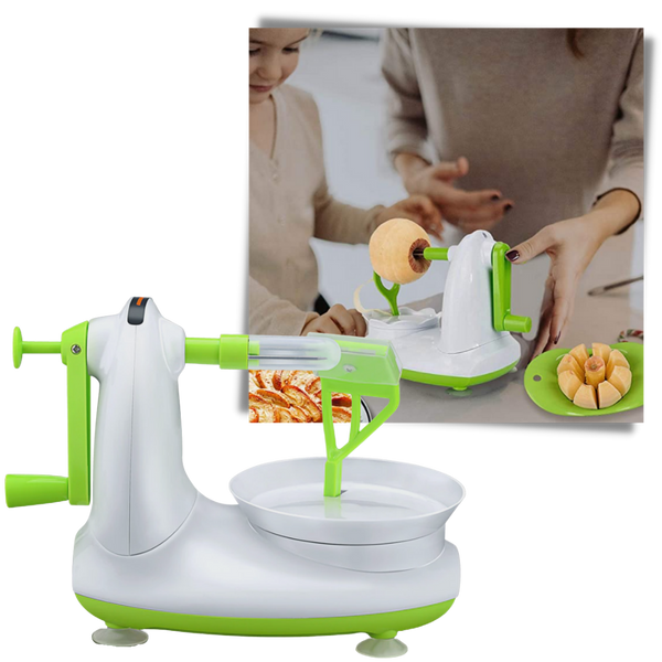 Manual Fruit Peeler With Built In Slicer For Quick Effortless Prep